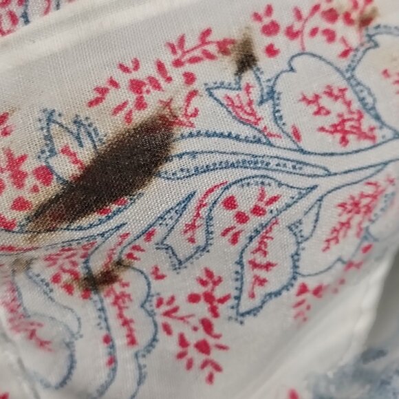 VINTAGE H Bar C Shirt Womens Long Tail Western Pearl Snap Paisley AOP - Picture 8 of 13